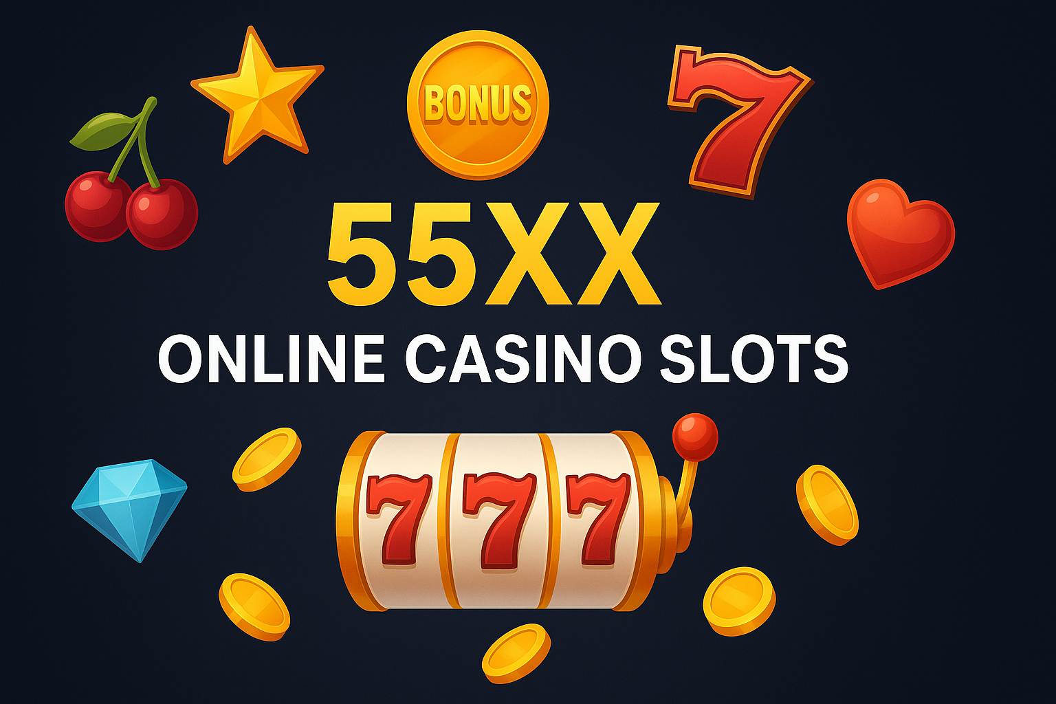 Explore o mundo das slot machines no 55XX Casino